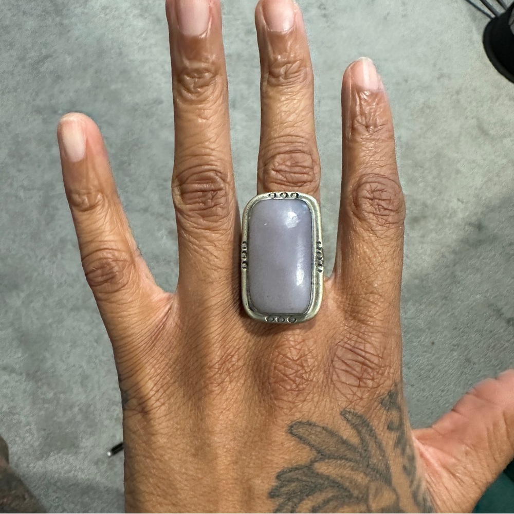 Sterling silver Amethyst ring

Size 8